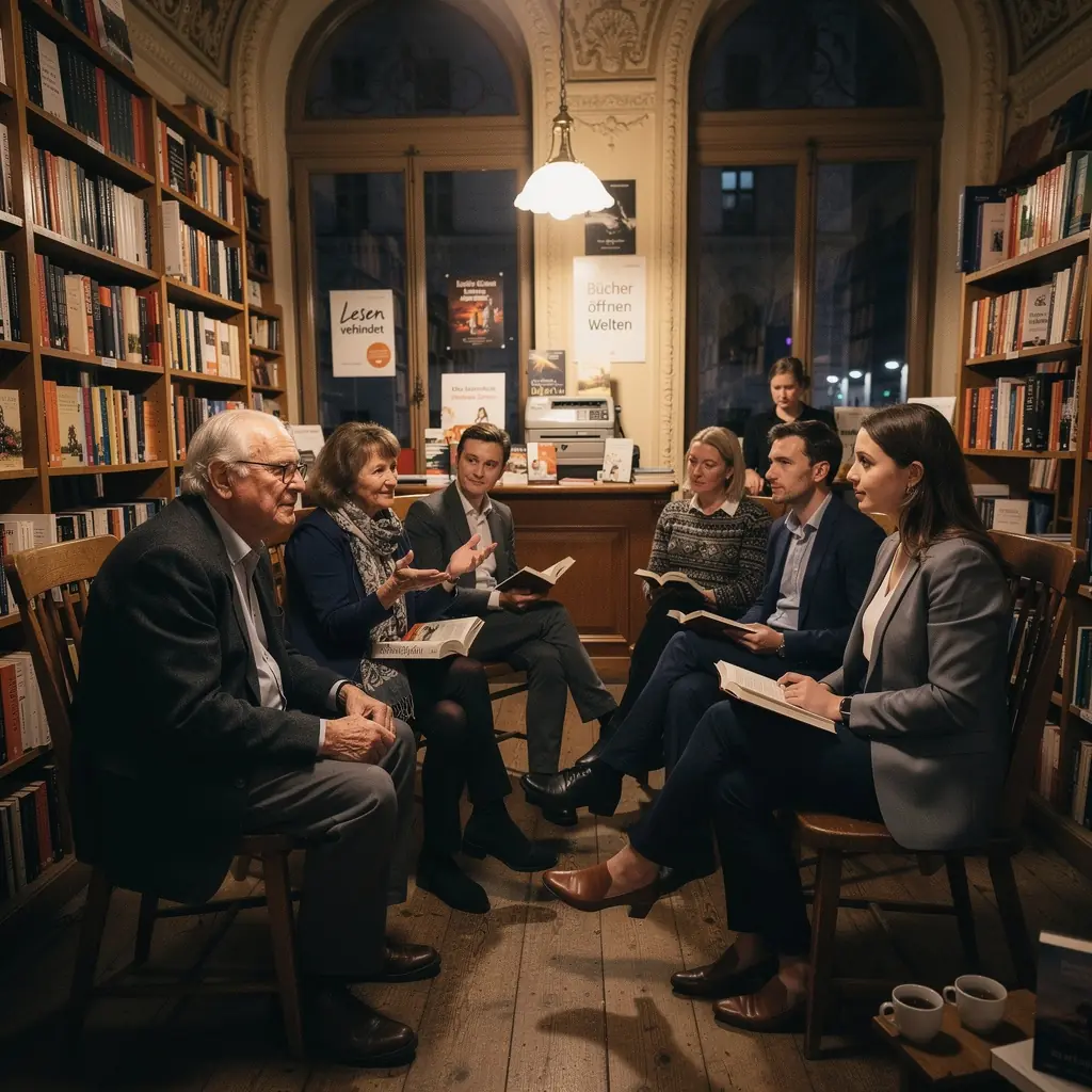 Ein Kunde, der in der Buchhandlung ein mehrsprachiges WГ¶rterbuch durchblГ¤ttert.